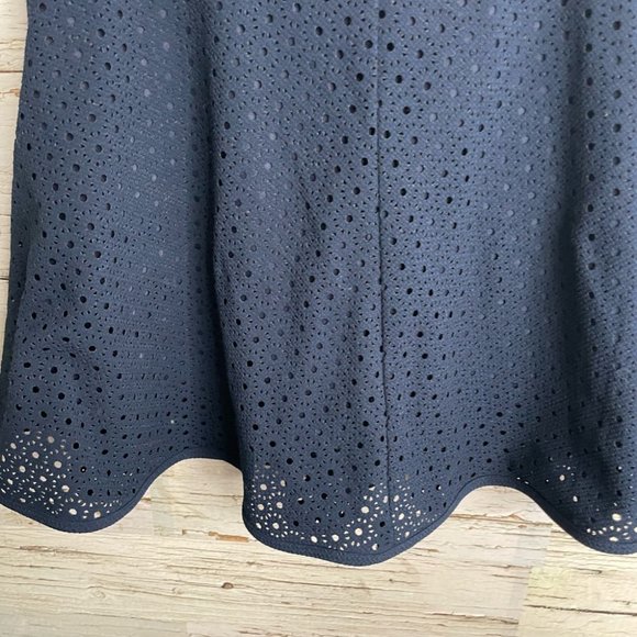 Puella blue skirt lace mini a line size 36 Anthropologie - Picture 3 of 12